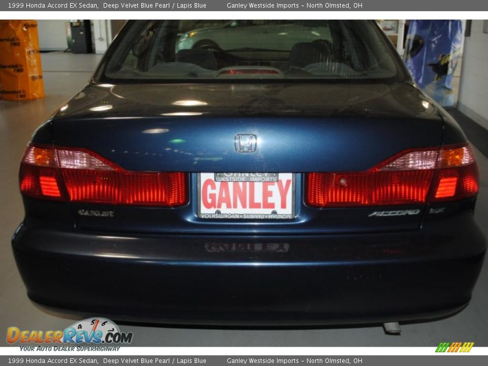 1999 Honda Accord EX Sedan Deep Velvet Blue Pearl / Lapis Blue Photo #26