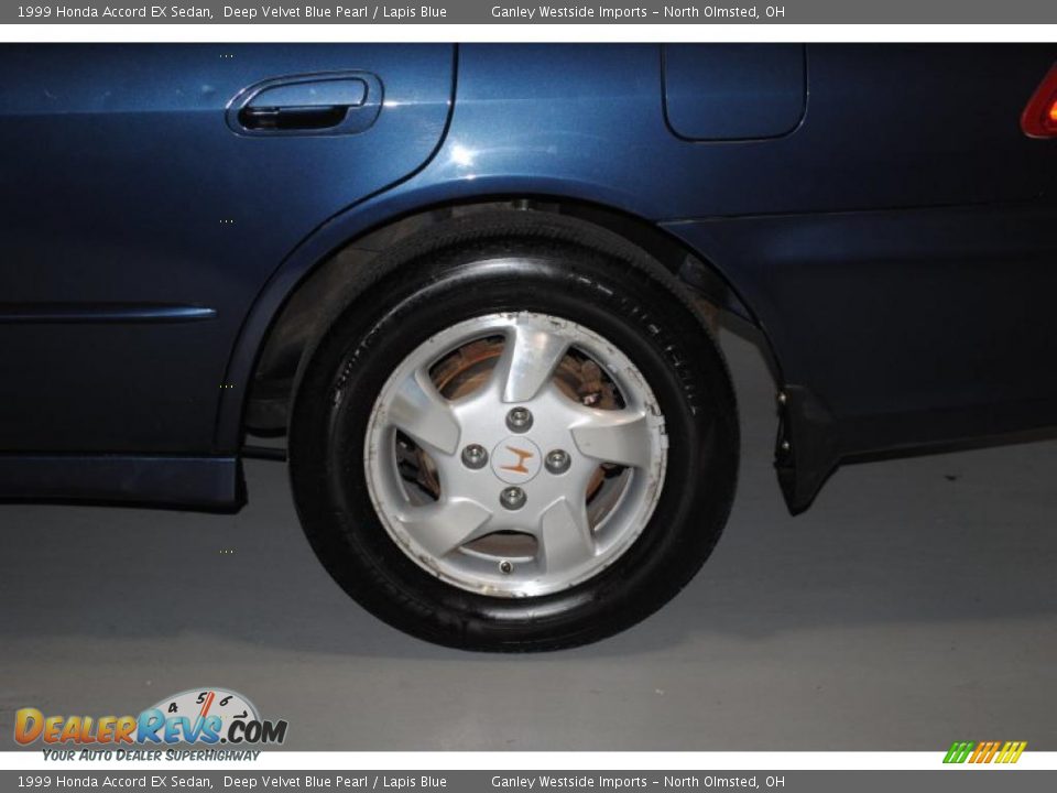 1999 Honda Accord EX Sedan Deep Velvet Blue Pearl / Lapis Blue Photo #28