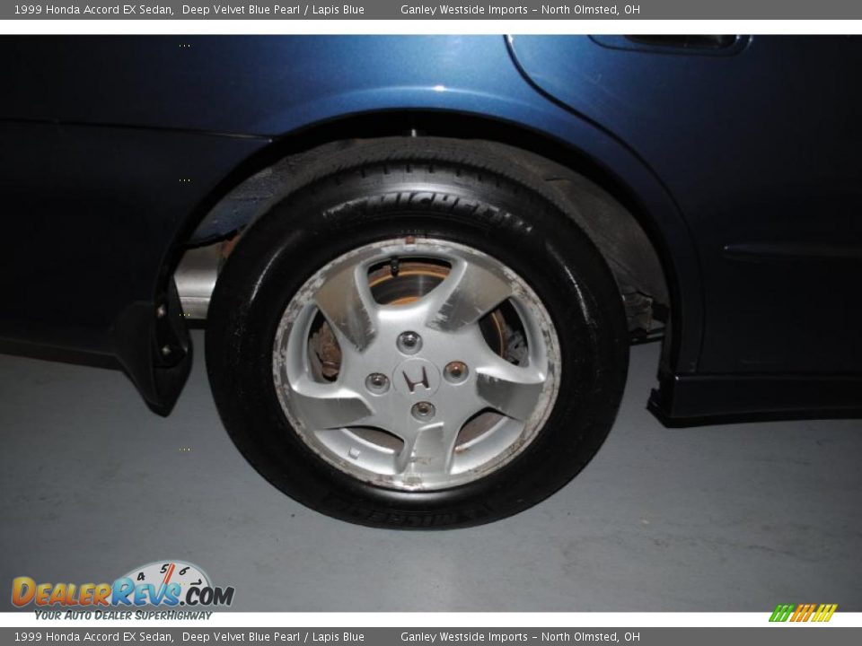 1999 Honda Accord EX Sedan Deep Velvet Blue Pearl / Lapis Blue Photo #29