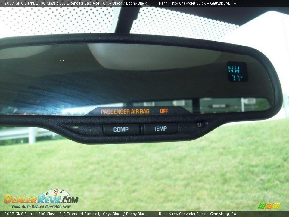 2007 GMC Sierra 1500 Classic SLE Extended Cab 4x4 Onyx Black / Ebony Black Photo #21