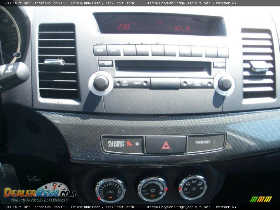 2010 Mitsubishi Lancer Evolution GSR Octane Blue Pearl / Black Sport Fabric Photo #4
