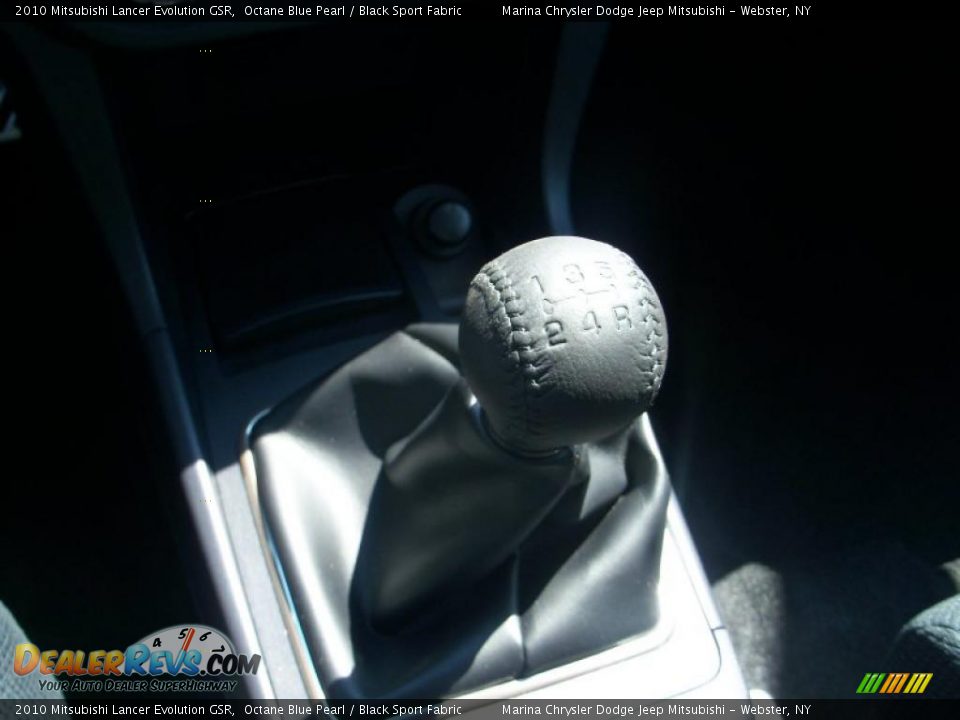 2010 Mitsubishi Lancer Evolution GSR Octane Blue Pearl / Black Sport Fabric Photo #6
