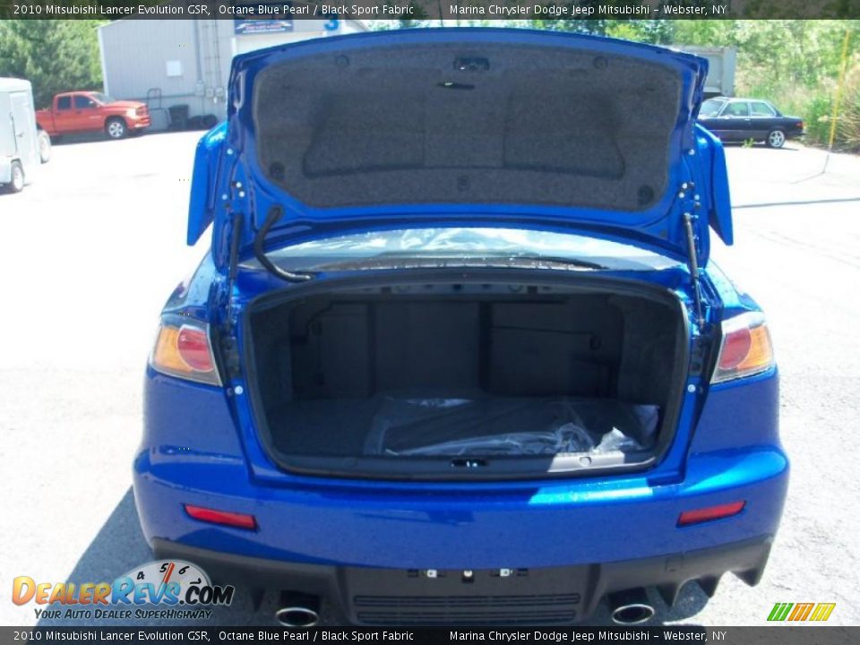 2010 Mitsubishi Lancer Evolution GSR Octane Blue Pearl / Black Sport Fabric Photo #20