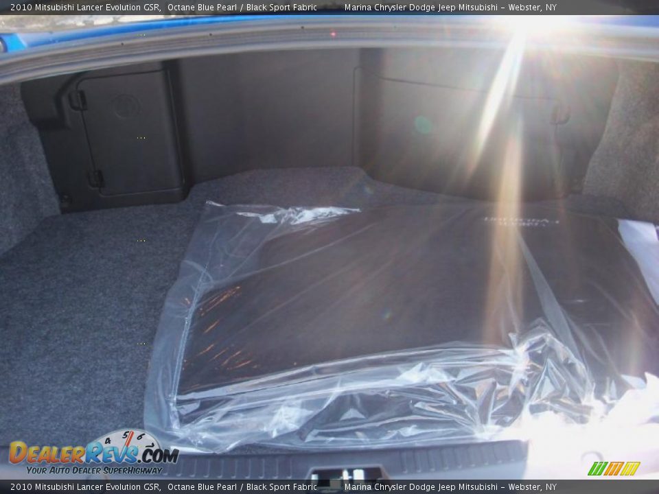 2010 Mitsubishi Lancer Evolution GSR Octane Blue Pearl / Black Sport Fabric Photo #21