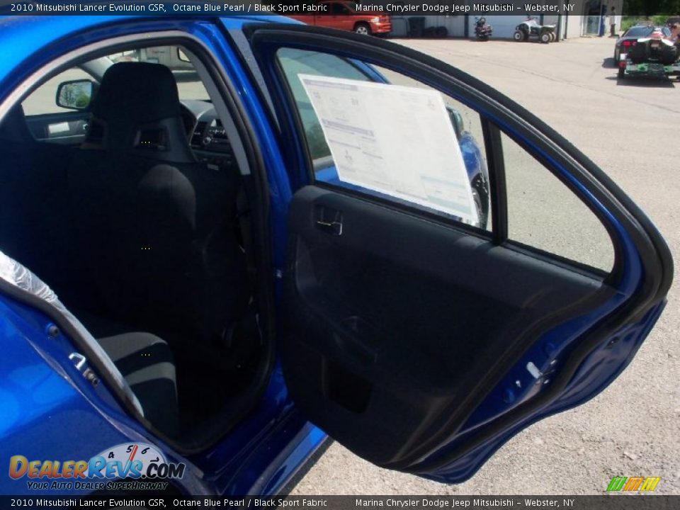 2010 Mitsubishi Lancer Evolution GSR Octane Blue Pearl / Black Sport Fabric Photo #22