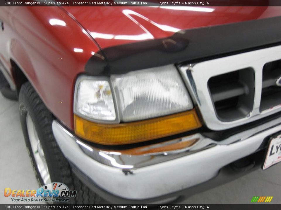 2000 Ford Ranger XLT SuperCab 4x4 Toreador Red Metallic / Medium Prairie Tan Photo #13