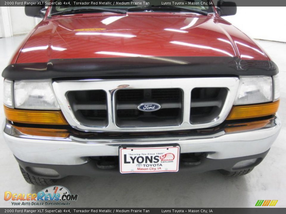 2000 Ford Ranger XLT SuperCab 4x4 Toreador Red Metallic / Medium Prairie Tan Photo #14