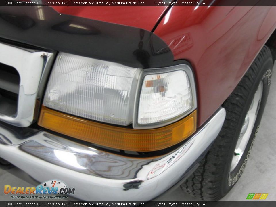 2000 Ford Ranger XLT SuperCab 4x4 Toreador Red Metallic / Medium Prairie Tan Photo #15