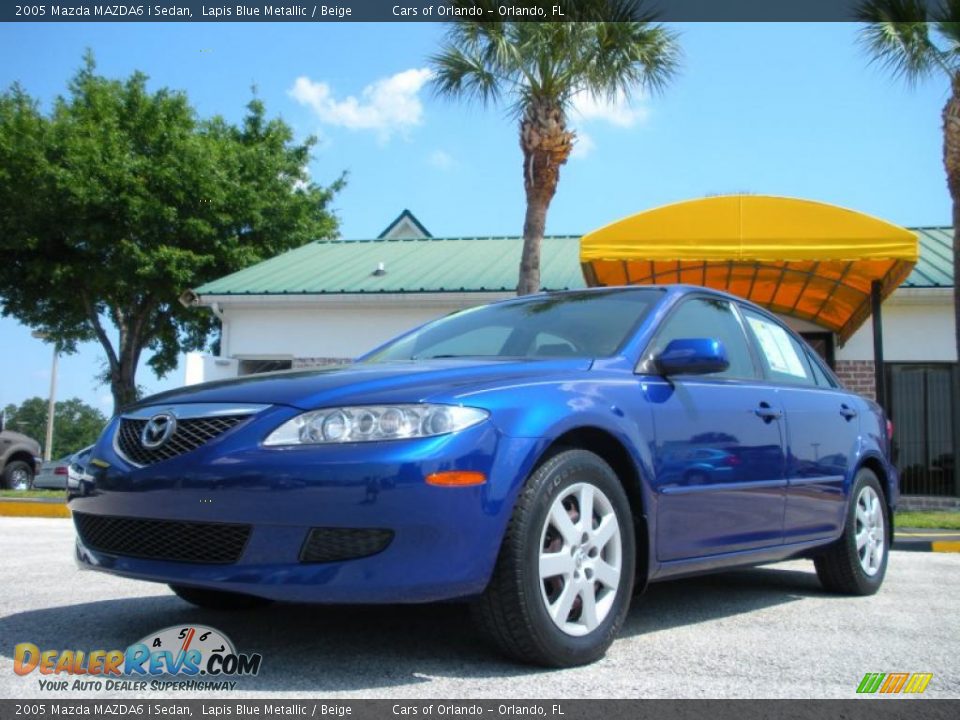 2005 Mazda MAZDA6 i Sedan Lapis Blue Metallic / Beige Photo #1