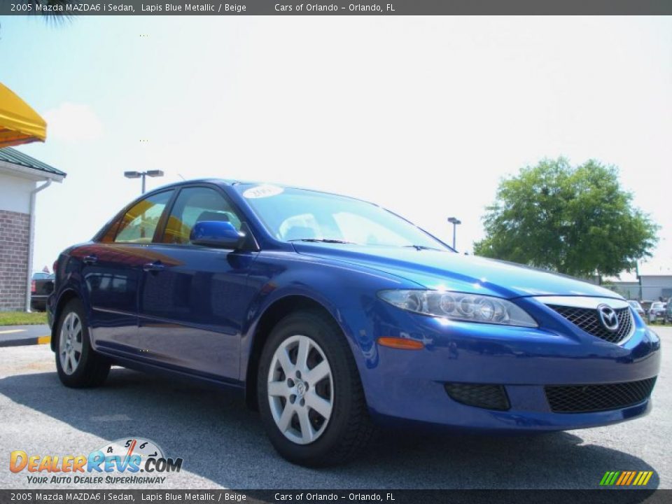 2005 Mazda MAZDA6 i Sedan Lapis Blue Metallic / Beige Photo #3