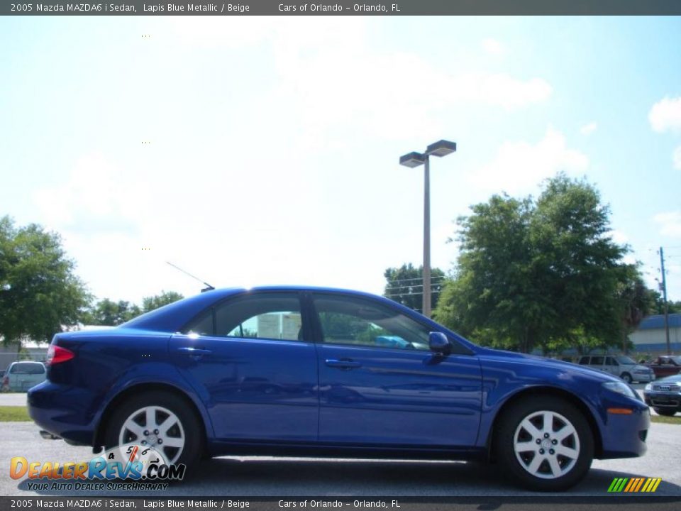 2005 Mazda MAZDA6 i Sedan Lapis Blue Metallic / Beige Photo #4