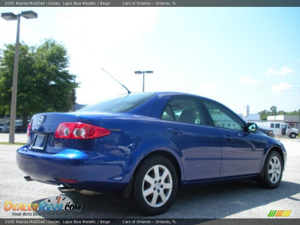 2005 Mazda MAZDA6 i Sedan Lapis Blue Metallic / Beige Photo #5