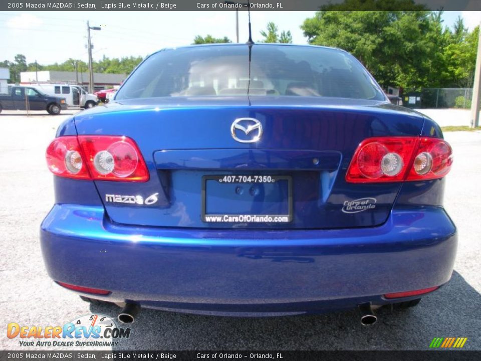 2005 Mazda MAZDA6 i Sedan Lapis Blue Metallic / Beige Photo #6