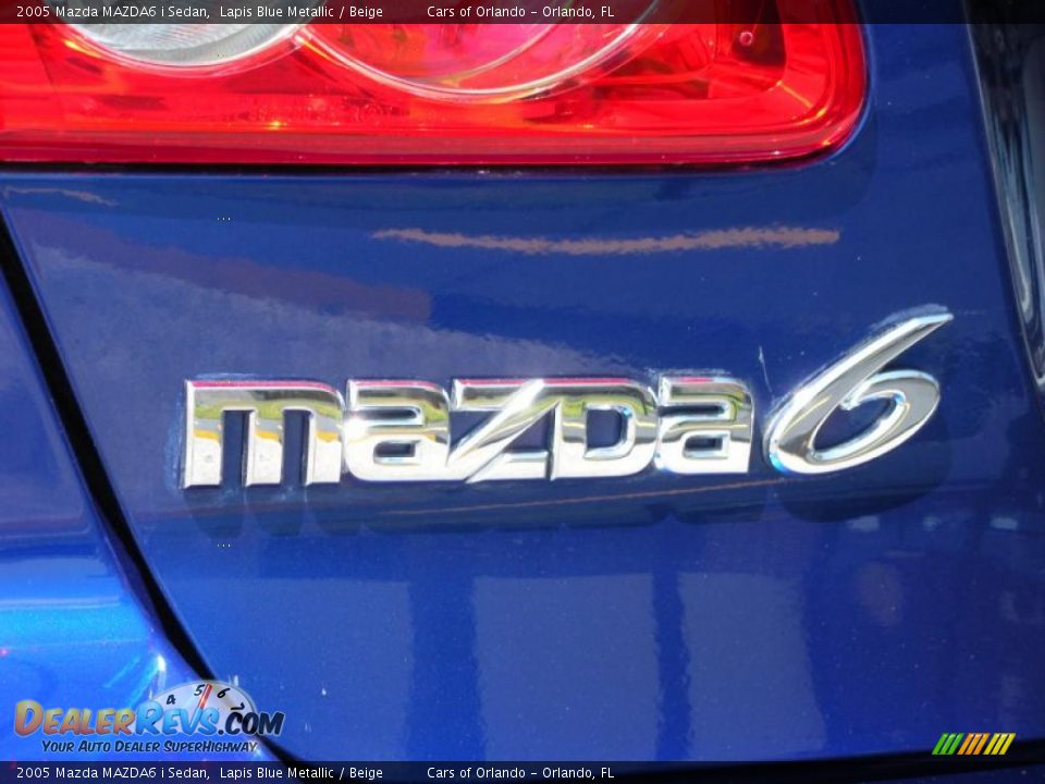 2005 Mazda MAZDA6 i Sedan Lapis Blue Metallic / Beige Photo #9