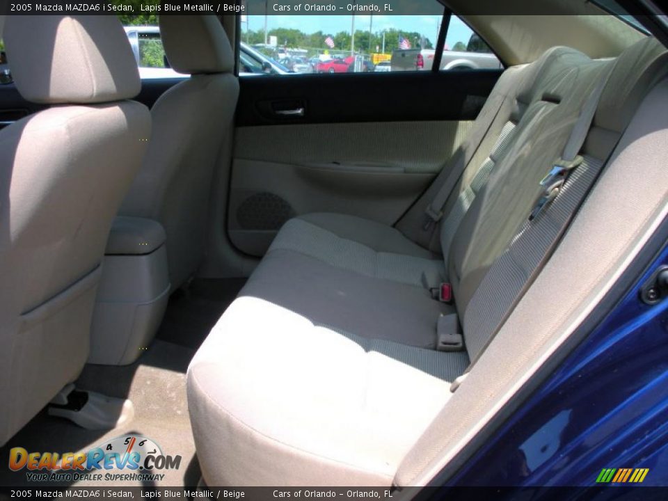 2005 Mazda MAZDA6 i Sedan Lapis Blue Metallic / Beige Photo #13