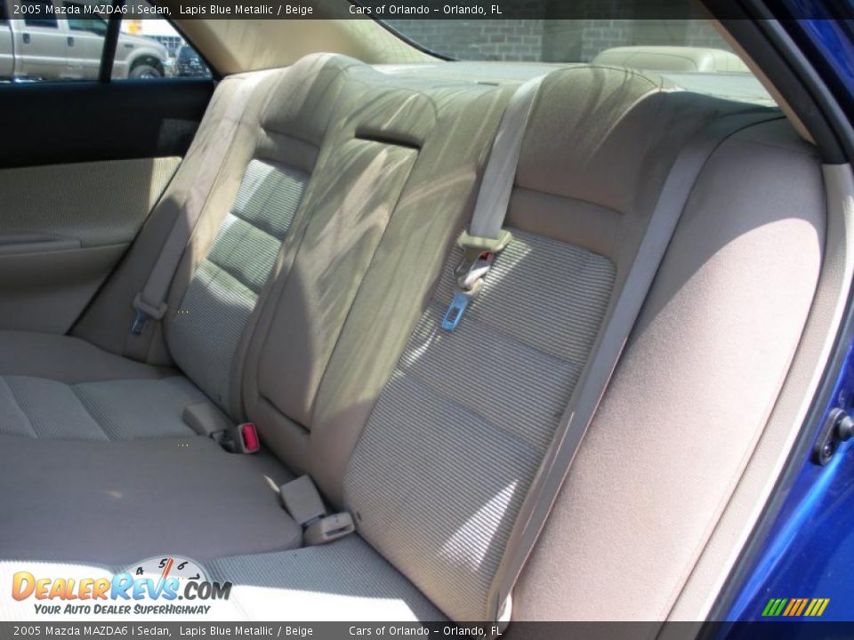 2005 Mazda MAZDA6 i Sedan Lapis Blue Metallic / Beige Photo #14