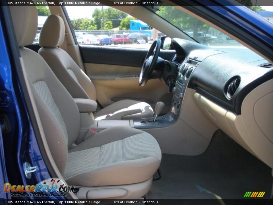 2005 Mazda MAZDA6 i Sedan Lapis Blue Metallic / Beige Photo #15