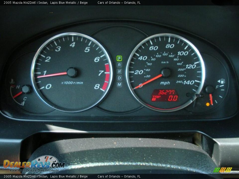 2005 Mazda MAZDA6 i Sedan Lapis Blue Metallic / Beige Photo #19