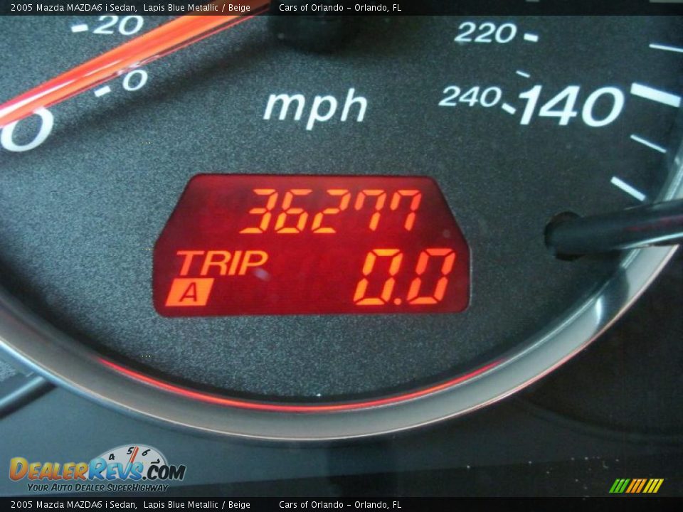 2005 Mazda MAZDA6 i Sedan Lapis Blue Metallic / Beige Photo #20