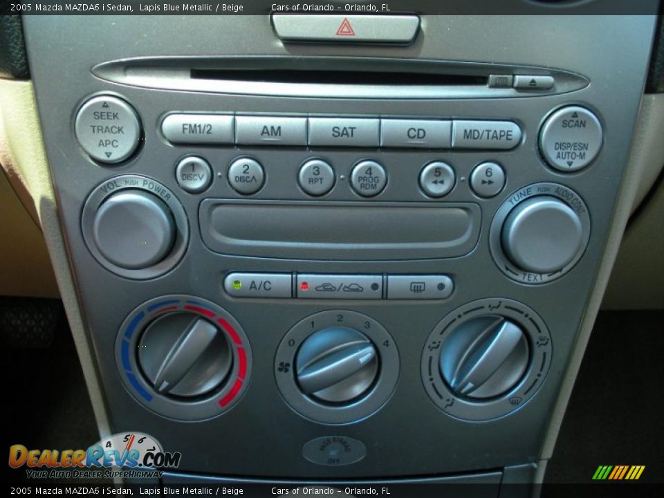 2005 Mazda MAZDA6 i Sedan Lapis Blue Metallic / Beige Photo #21