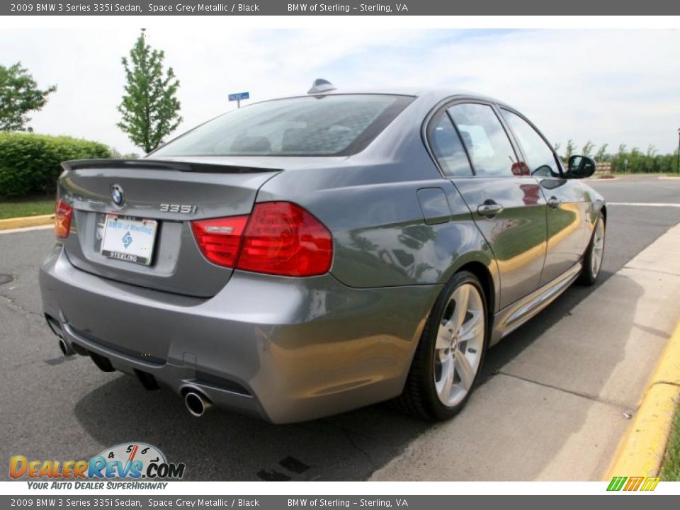 2009 BMW 3 Series 335i Sedan Space Grey Metallic / Black Photo #6