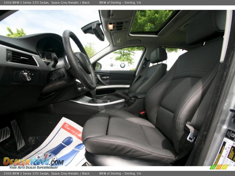 2009 BMW 3 Series 335i Sedan Space Grey Metallic / Black Photo #13