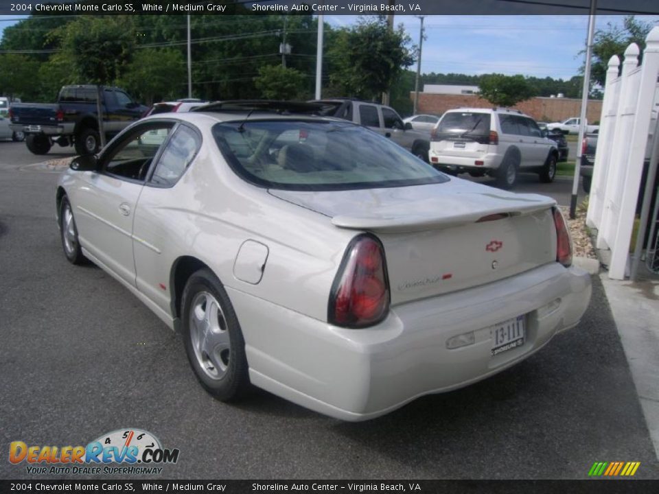 2004 Chevrolet Monte Carlo SS White / Medium Gray Photo #3