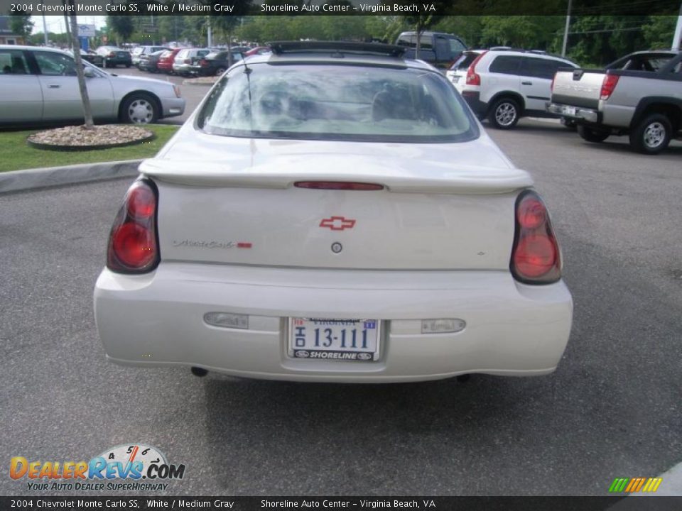 2004 Chevrolet Monte Carlo SS White / Medium Gray Photo #4