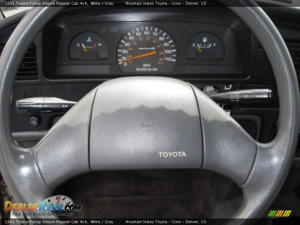 1991 Toyota Pickup Deluxe Regular Cab 4x4 White / Gray Photo #15