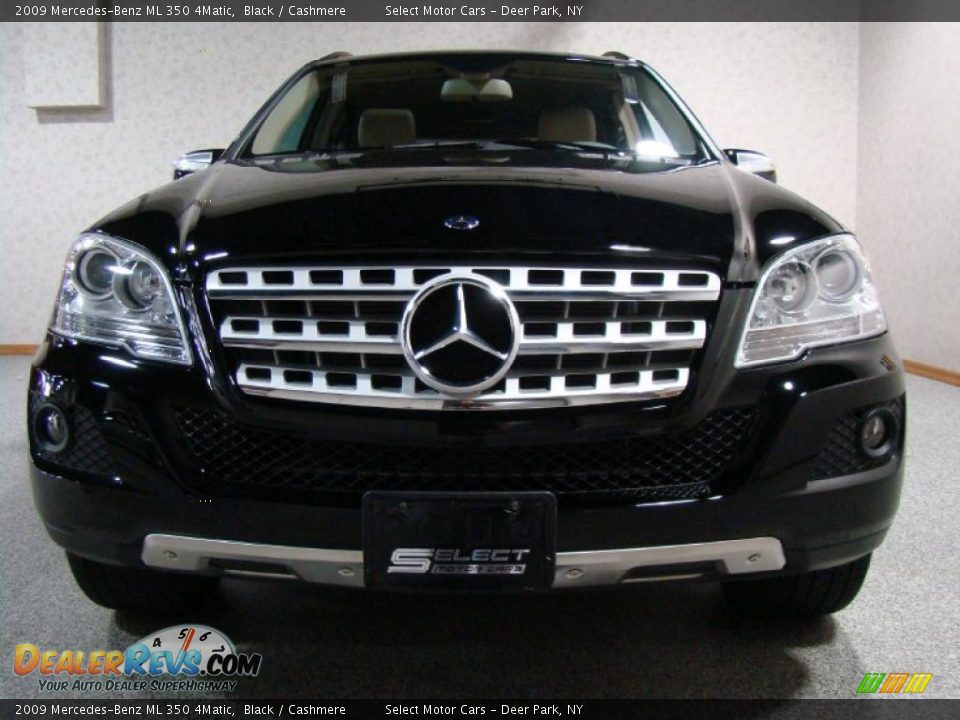2009 Mercedes-Benz ML 350 4Matic Black / Cashmere Photo #2