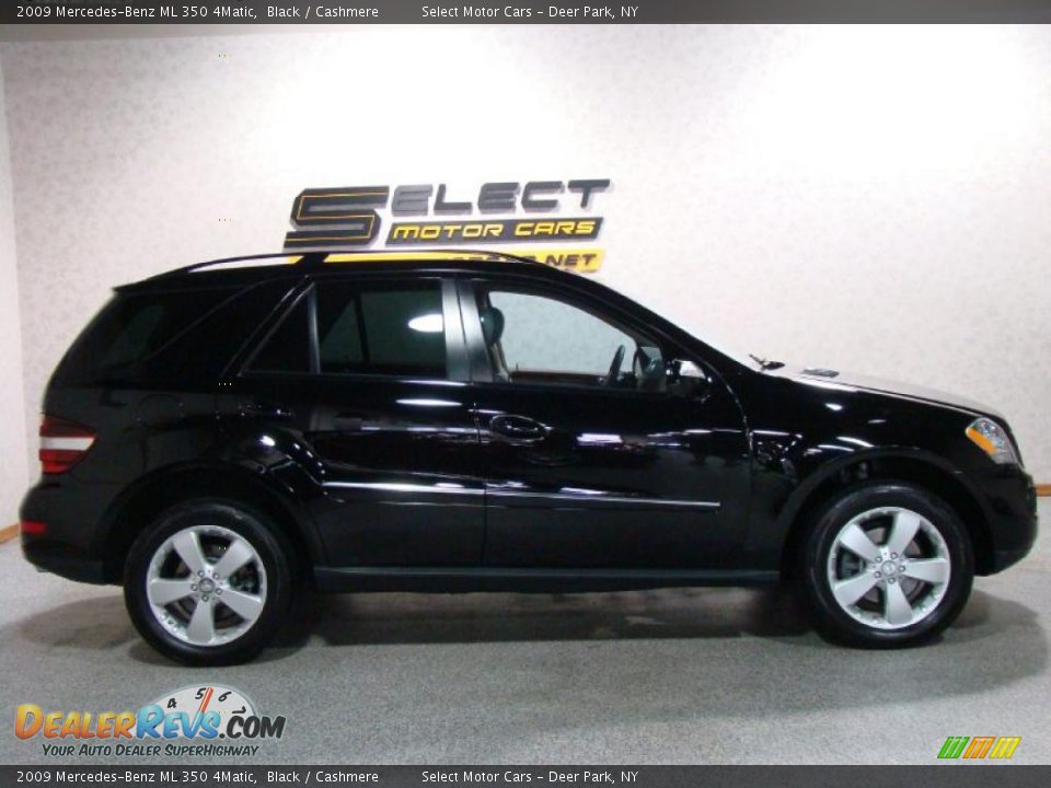 2009 Mercedes-Benz ML 350 4Matic Black / Cashmere Photo #4