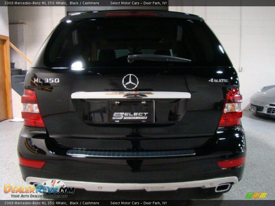 2009 Mercedes-Benz ML 350 4Matic Black / Cashmere Photo #5