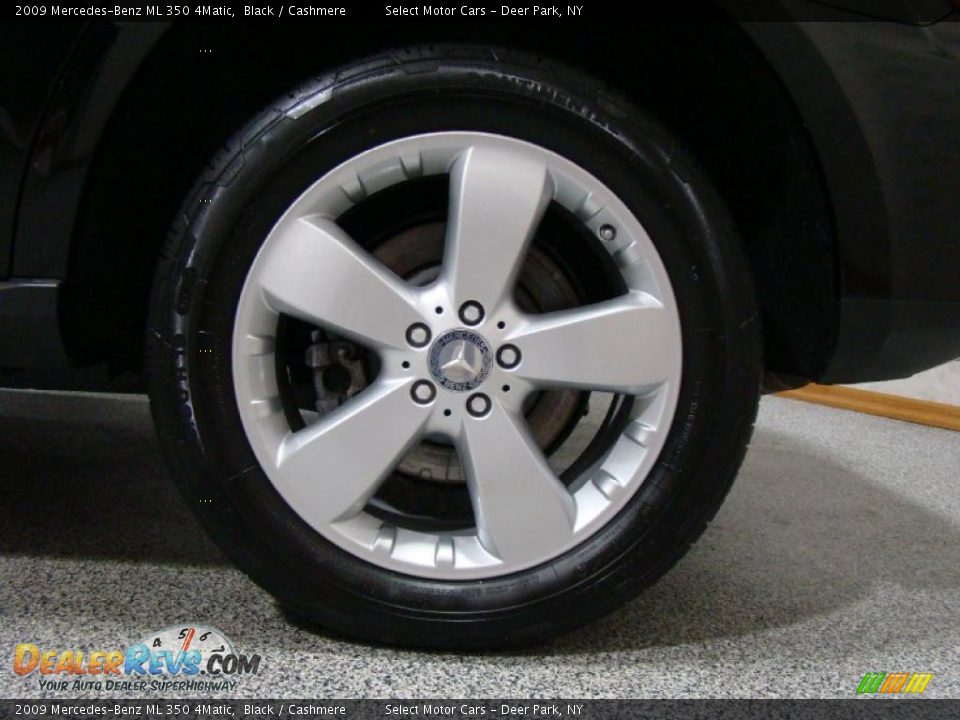 2009 Mercedes-Benz ML 350 4Matic Black / Cashmere Photo #6