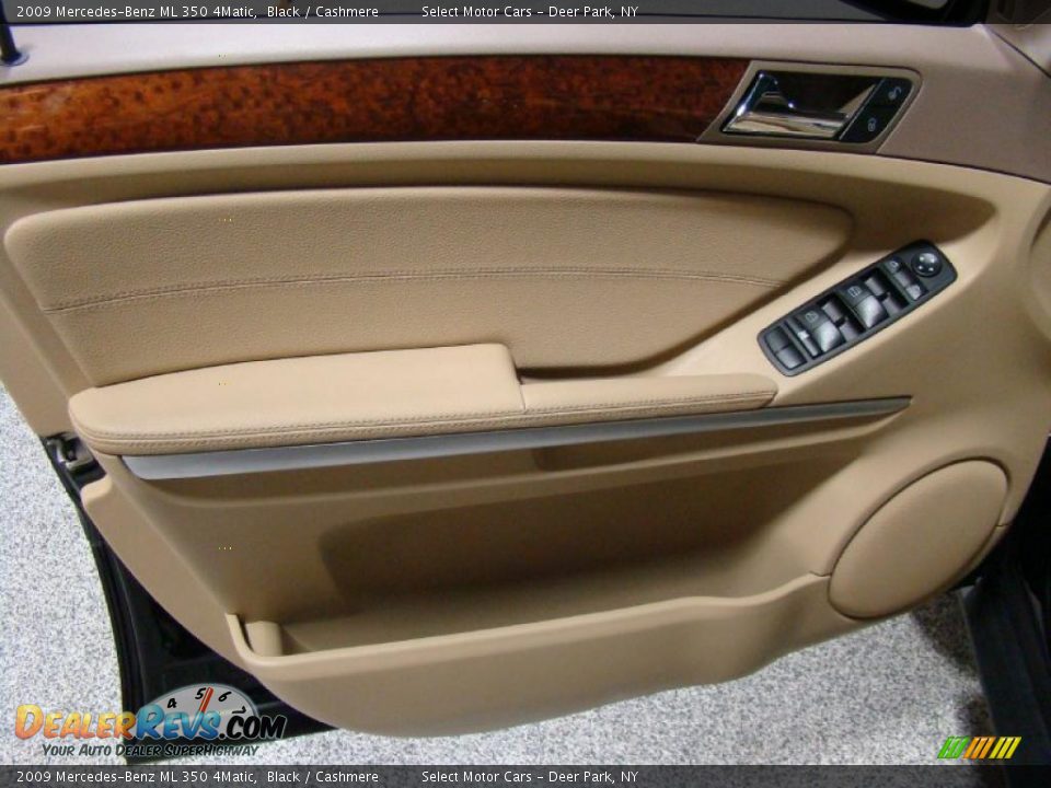 2009 Mercedes-Benz ML 350 4Matic Black / Cashmere Photo #7