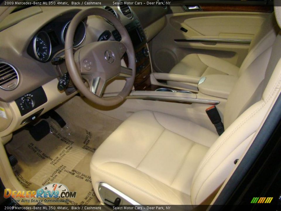 2009 Mercedes-Benz ML 350 4Matic Black / Cashmere Photo #8