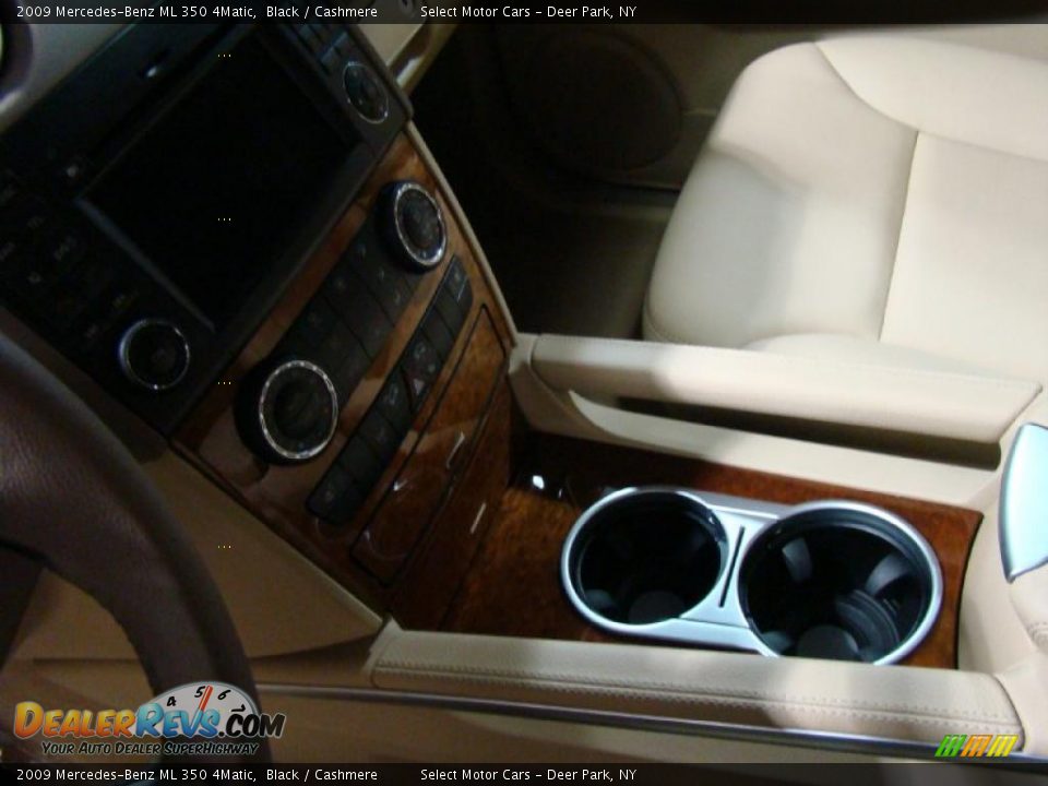 2009 Mercedes-Benz ML 350 4Matic Black / Cashmere Photo #10