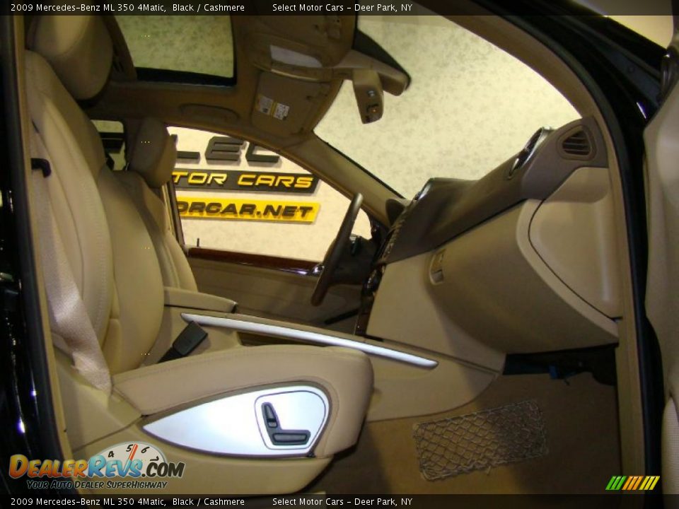 2009 Mercedes-Benz ML 350 4Matic Black / Cashmere Photo #11