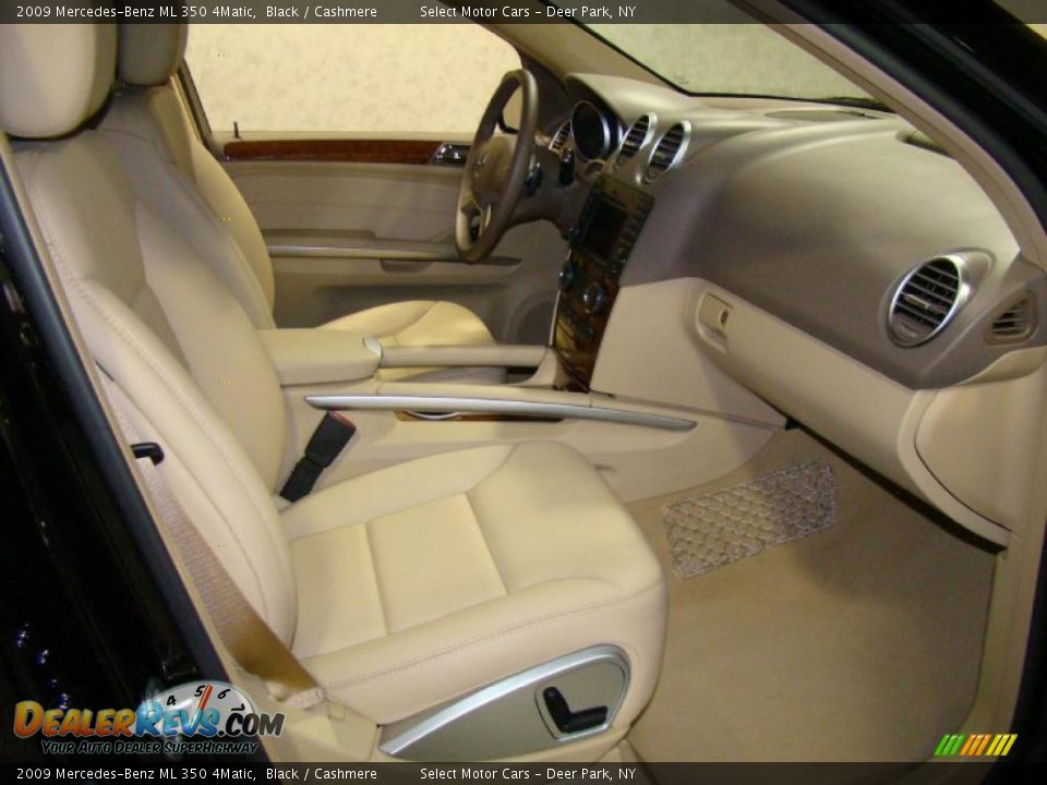 2009 Mercedes-Benz ML 350 4Matic Black / Cashmere Photo #12