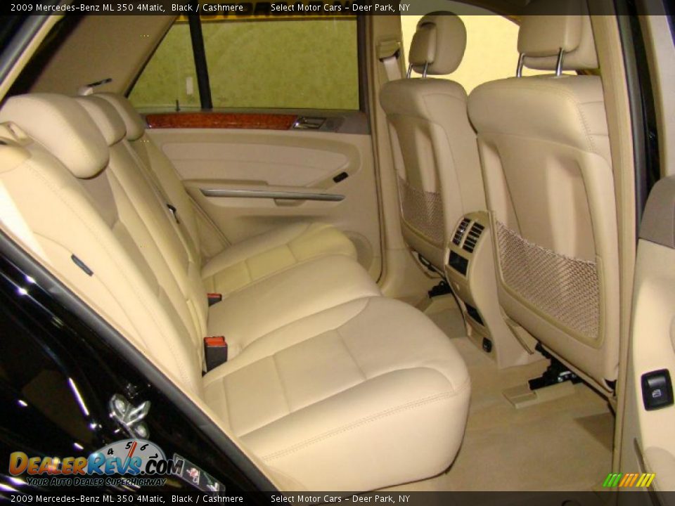 2009 Mercedes-Benz ML 350 4Matic Black / Cashmere Photo #13