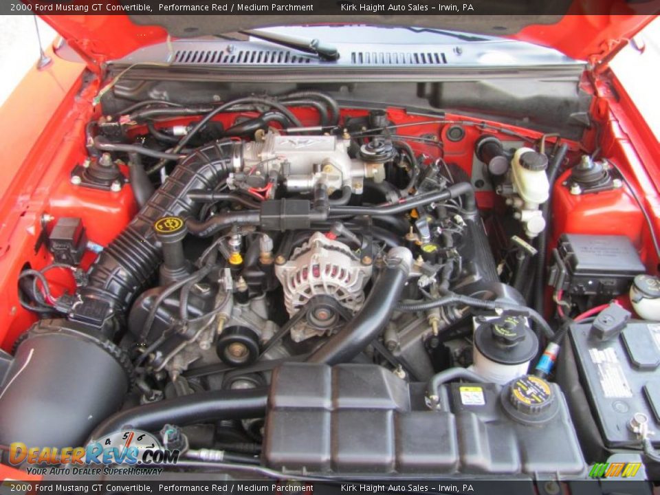 2000 Ford Mustang GT Convertible Performance Red / Medium Parchment Photo #7