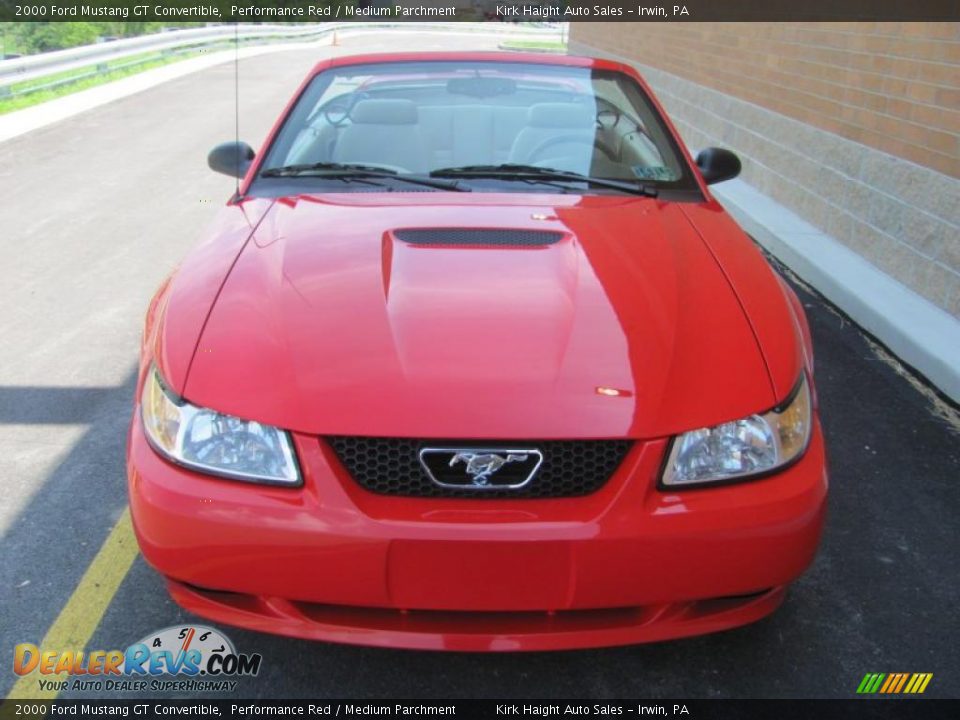 2000 Ford Mustang GT Convertible Performance Red / Medium Parchment Photo #12