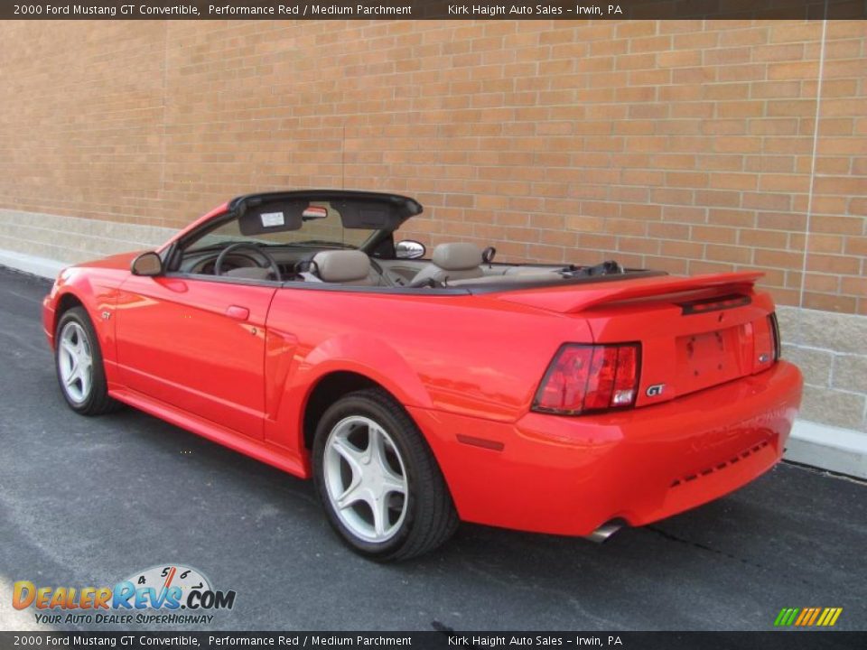 2000 Ford Mustang GT Convertible Performance Red / Medium Parchment Photo #18