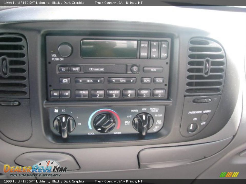 1999 Ford F150 SVT Lightning Black / Dark Graphite Photo #6