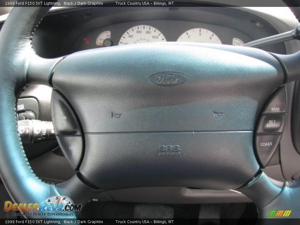 1999 Ford F150 SVT Lightning Black / Dark Graphite Photo #7