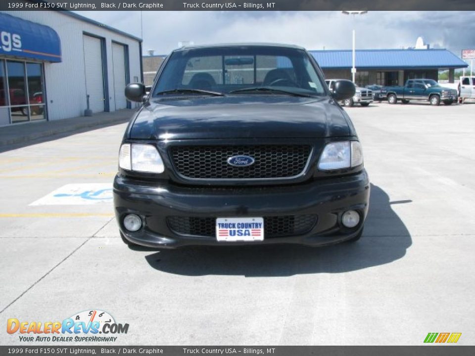 1999 Ford F150 SVT Lightning Black / Dark Graphite Photo #8