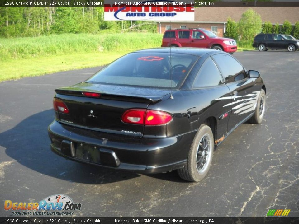 1998 Chevrolet Cavalier Z24 Coupe Black / Graphite Photo #3