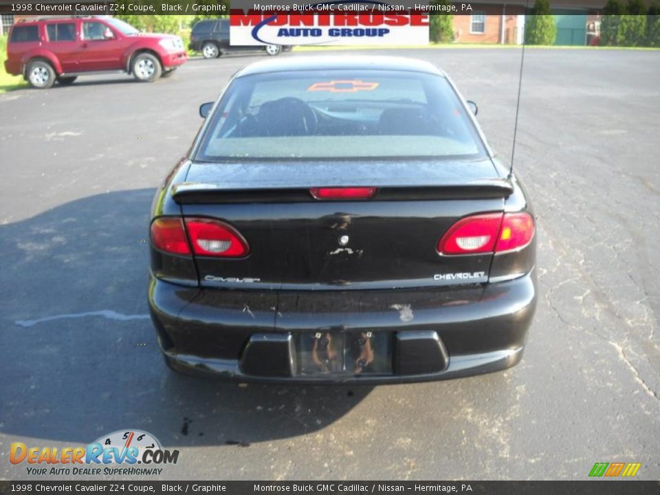 1998 Chevrolet Cavalier Z24 Coupe Black / Graphite Photo #4