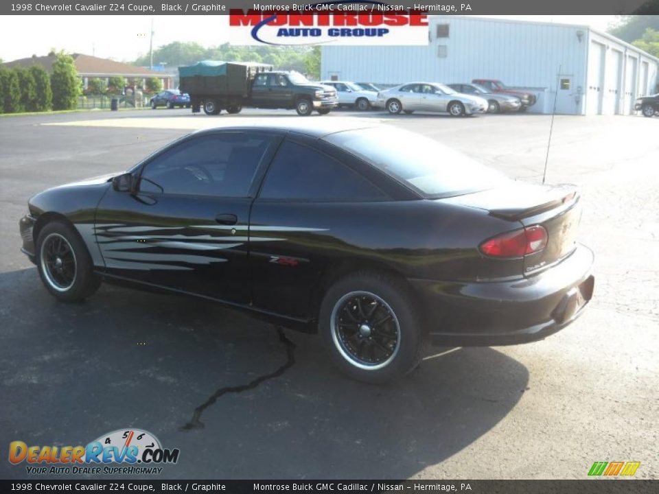 1998 Chevrolet Cavalier Z24 Coupe Black / Graphite Photo #6