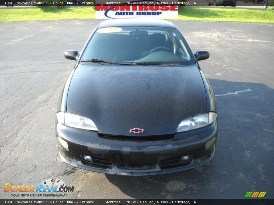 1998 Chevrolet Cavalier Z24 Coupe Black / Graphite Photo #19