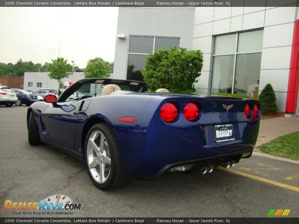 2006 Chevrolet Corvette Convertible LeMans Blue Metallic / Cashmere Beige Photo #8
